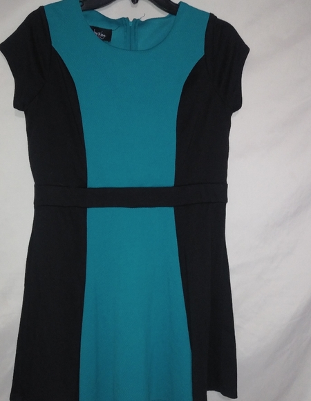 by & by Dresses & Skirts - By & By Girl Black Turquoise Dress 18.5 Plus